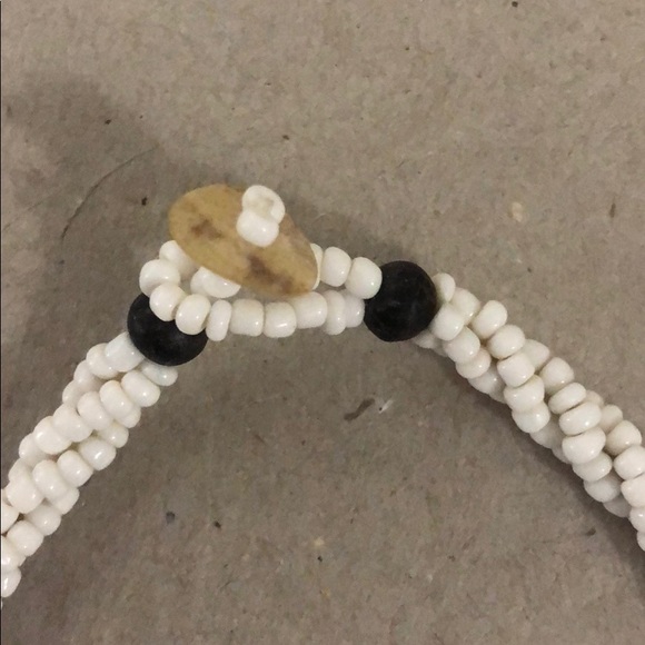 White Mosaic Necklace - Picture 4 of 4